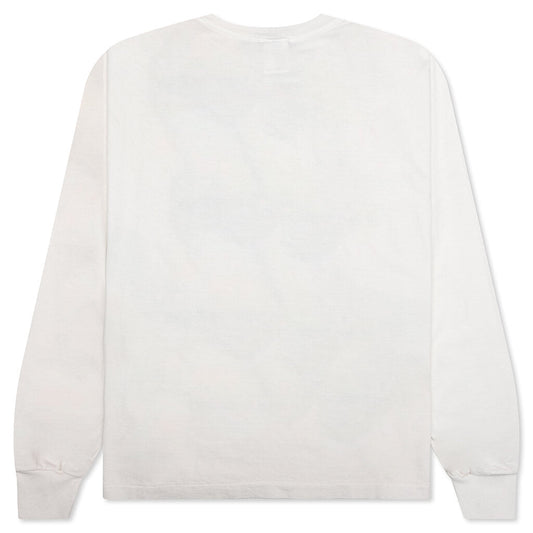 Brain L/S Tee - White