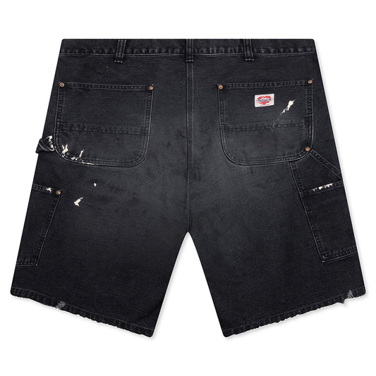 Double Knee Shorts - Black