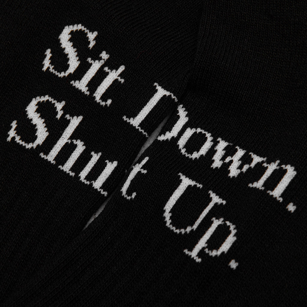 Saint Sit Down Socks - Black