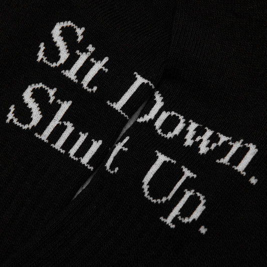 Saint Sit Down Socks - Black