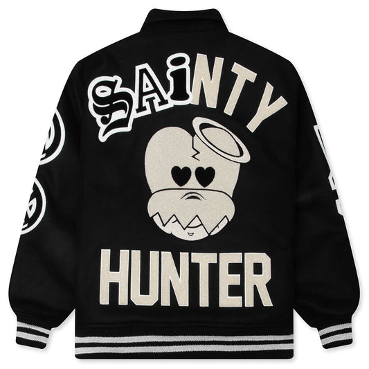 Saint M6 x Bounty Hunter Snt Hunter Varsity Jacket - Black