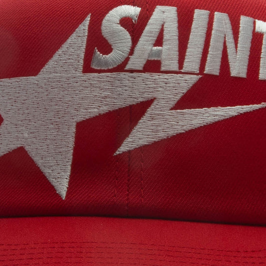 Saint M6 x BAPE Mesh Cap - Red