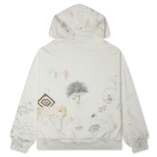 Saint M6 x COCO Double Face Hoodie - White