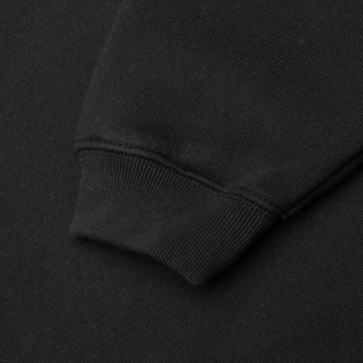 Satin Patch Oversized Hood - Washed Black
