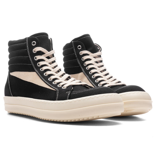 Scarpe in Denim Vintage High Sneakers - Black/Milk