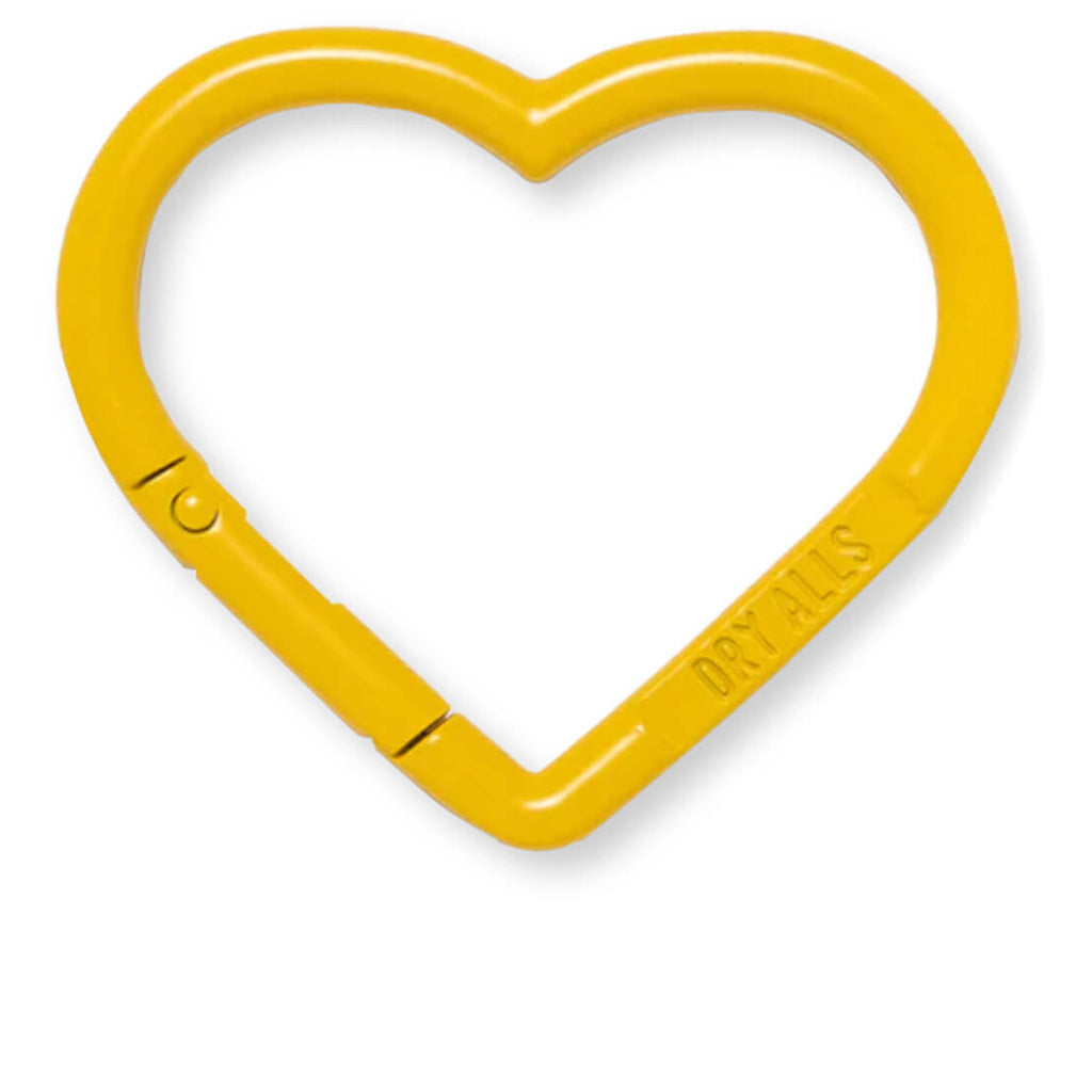 Heart Carabiner - Yellow