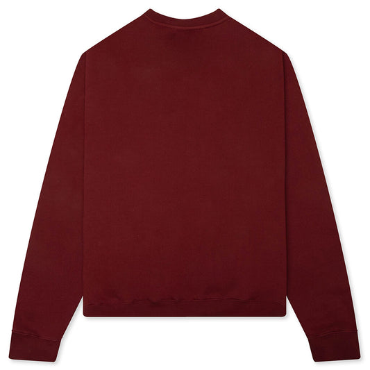 Scribble Crewneck - Burgandy