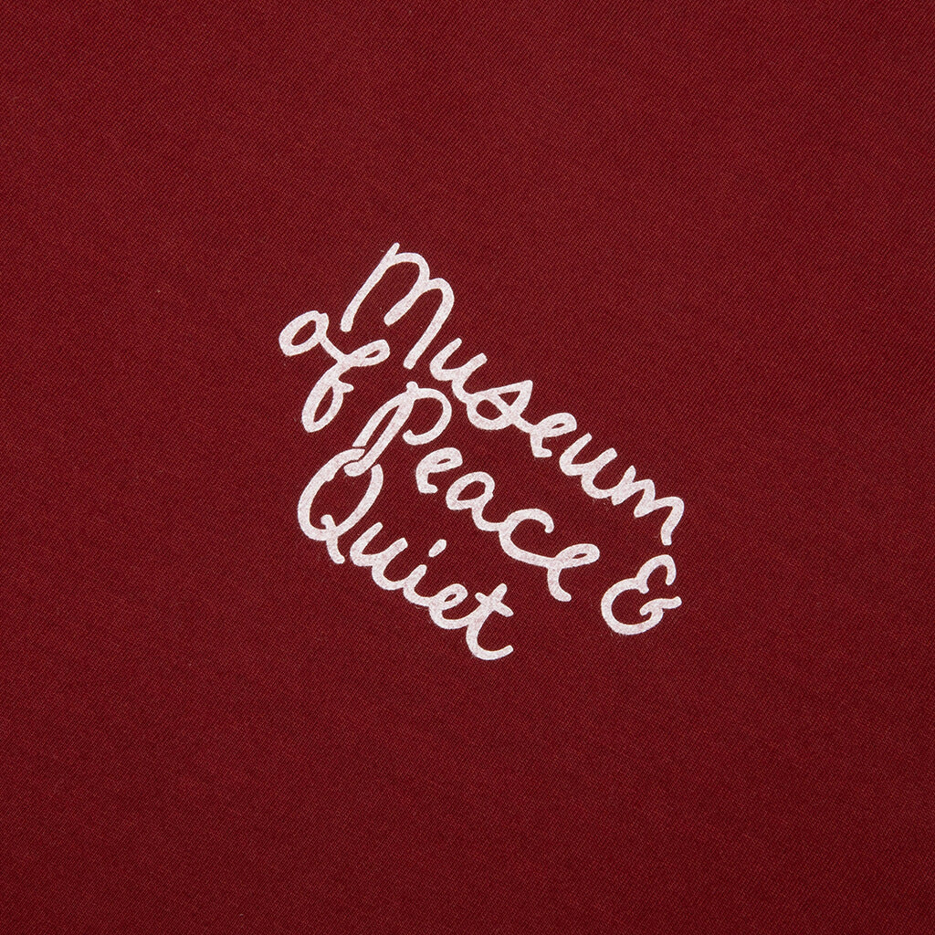 Scribble T-Shirt - Burgandy