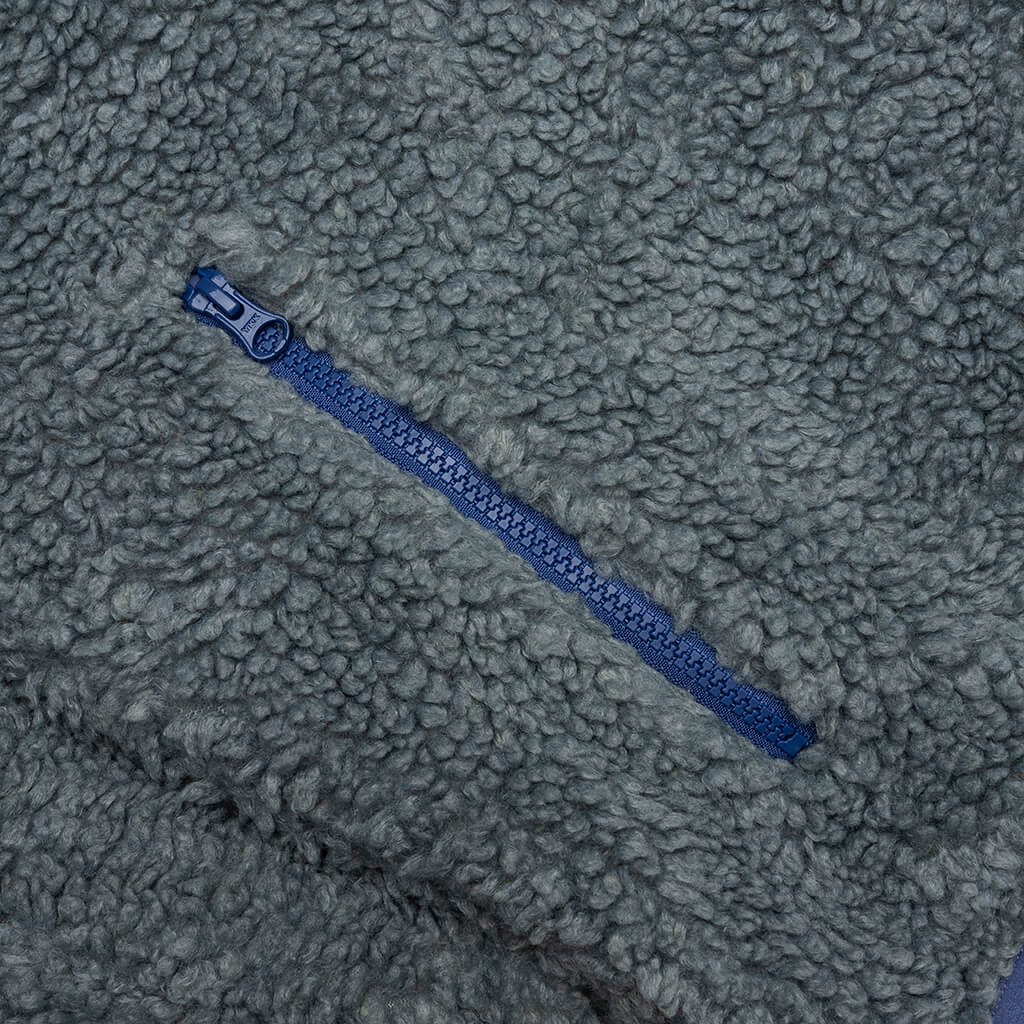 Sherpa Reversible Jacket - Bluestone