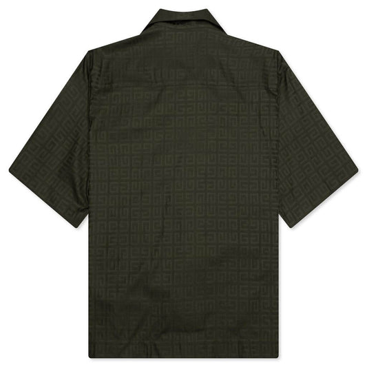 Boxy Fit Hawaiian Shirt - Khaki