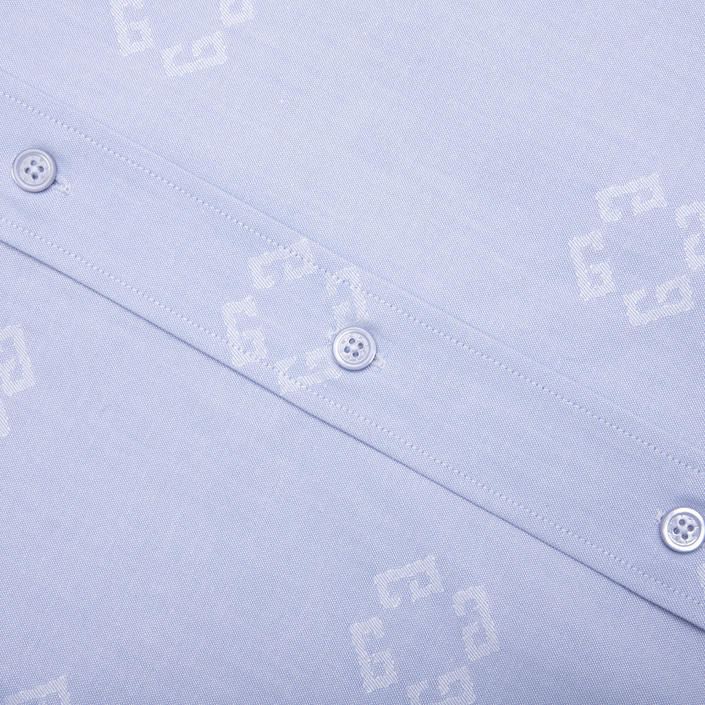 Monogram 72 Jacquard Shirt - Baby Blue