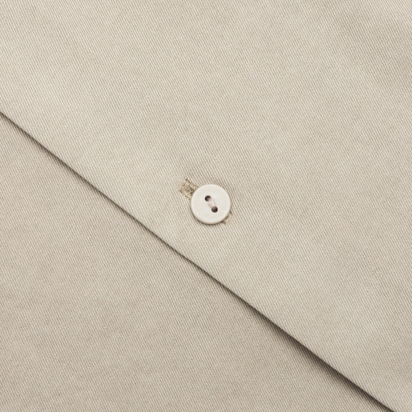 Short Sleeve Cotton Overshirt - Beige
