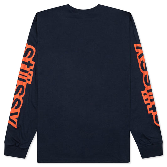 Sideways L/S Tee - Navy