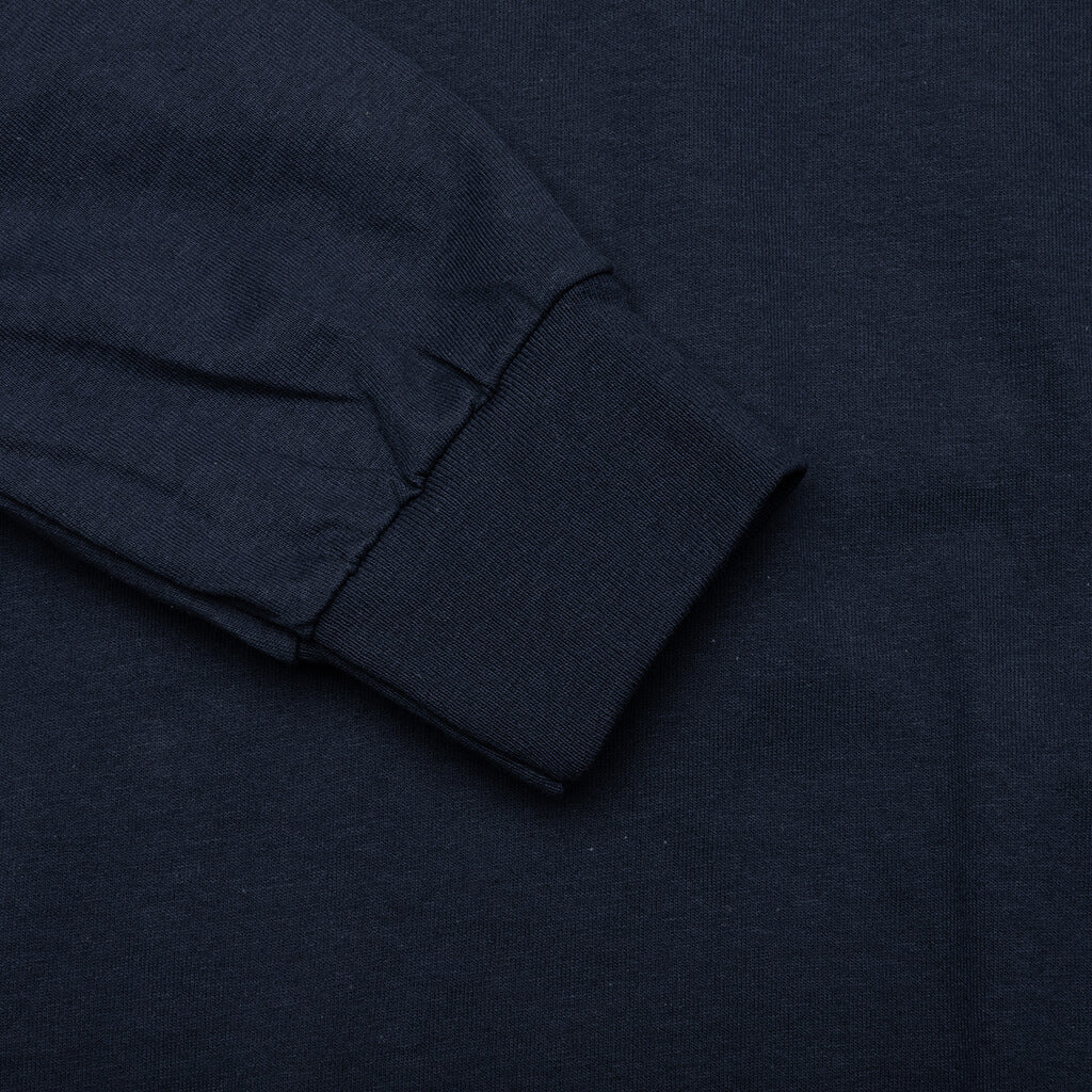 Sideways L/S Tee - Navy