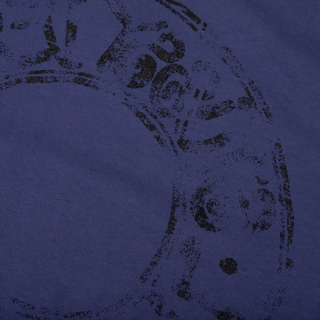 Skulls Pigment Dyed Tee - Indigo
