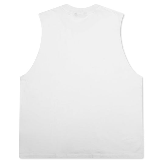 Dean Sleeveless Tee - White