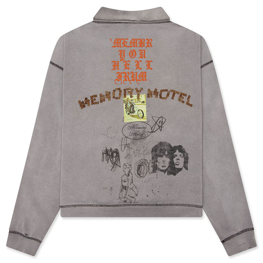 Sorry 'Bout That 1/4 Zip Crewneck - Gray
