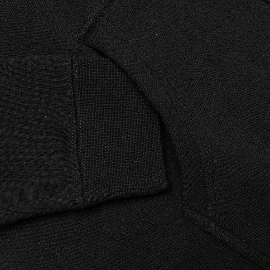 Spike Zip Hoodie - Black