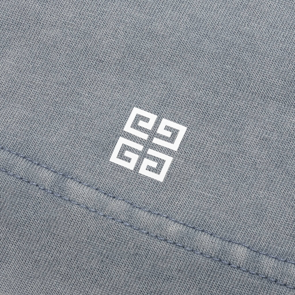 Distressed Logo T-Shirt - Military Blue