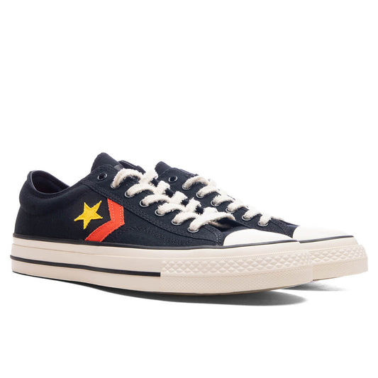 Converse x Daily Paper Star Player 76 Ox - Black/Fern Green/Cyber Yellow
