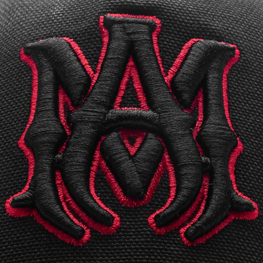 Stars MA Canvas Hat - Black/Red