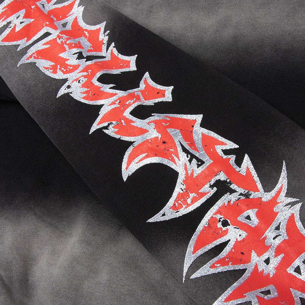 Stars Shine Graffiti Hoodie - Black/Red