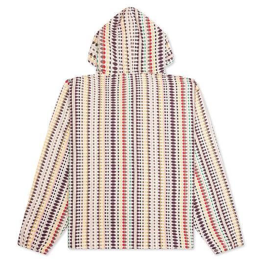 Stitch Poncho Hoodie - Ecru