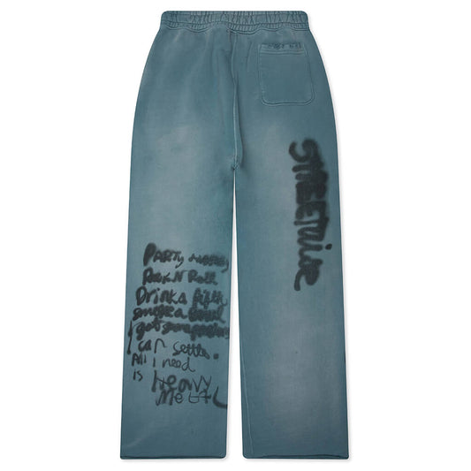Streetwise Airbrush Sweatpant - Turquoise