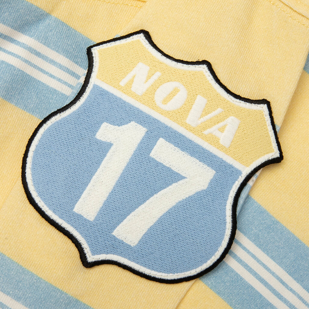 Stripe L/S Rugby - Yellow