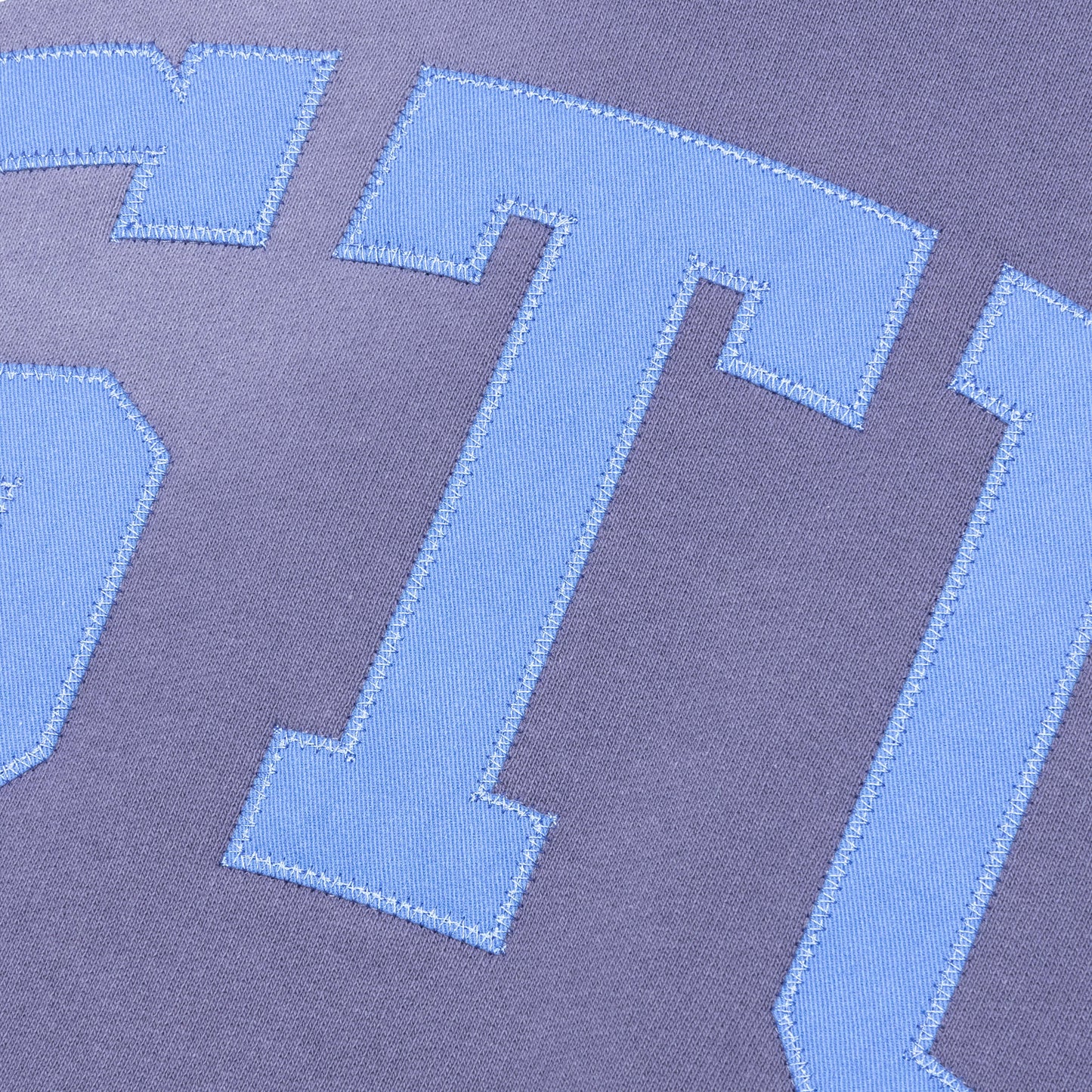 Stu Applique Crew - Blue