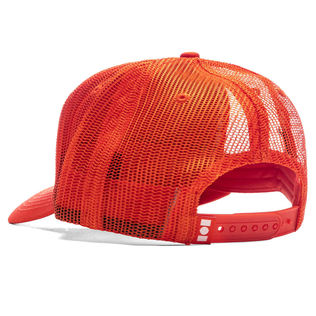 Studded Nahmias Marque Trucker Hat - Orange