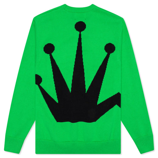 Bent Crown Sweater - Lime