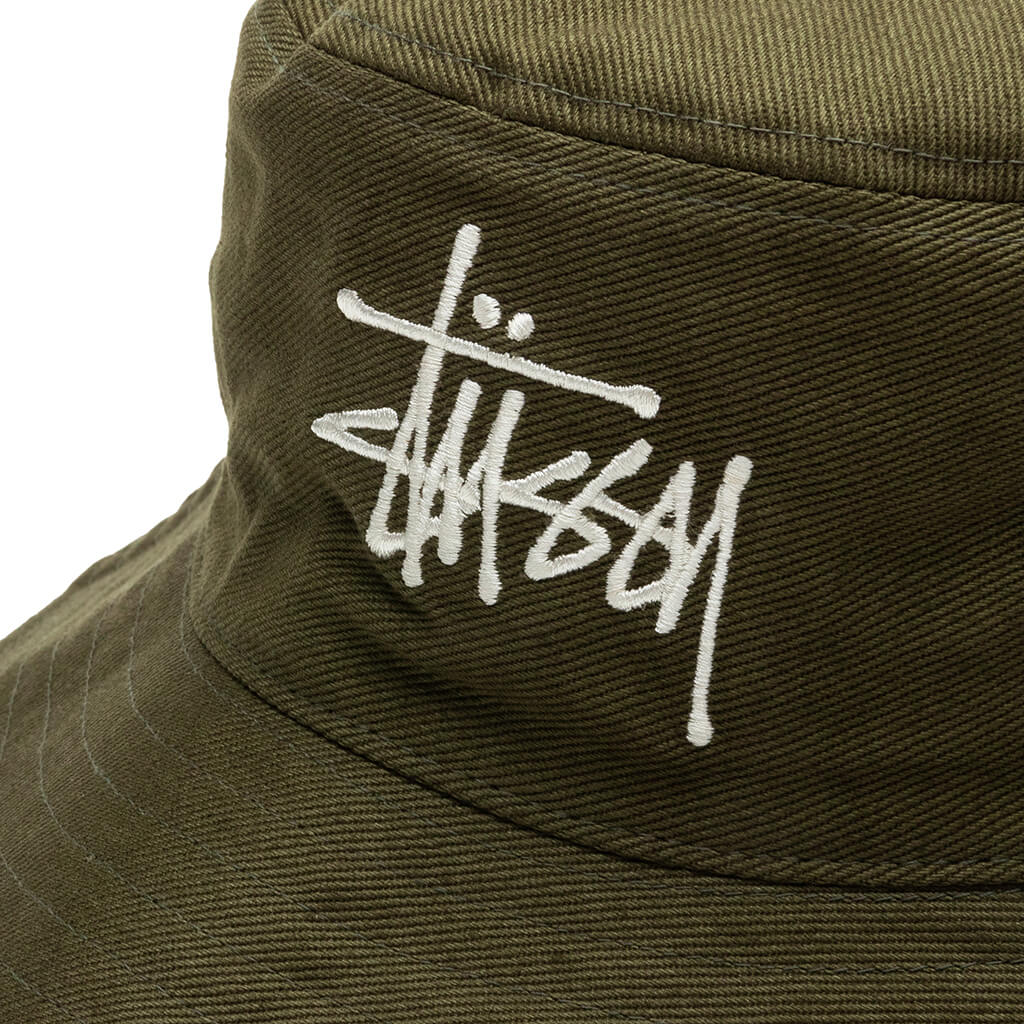 Big Logo Twill Bucket Hat - Olive