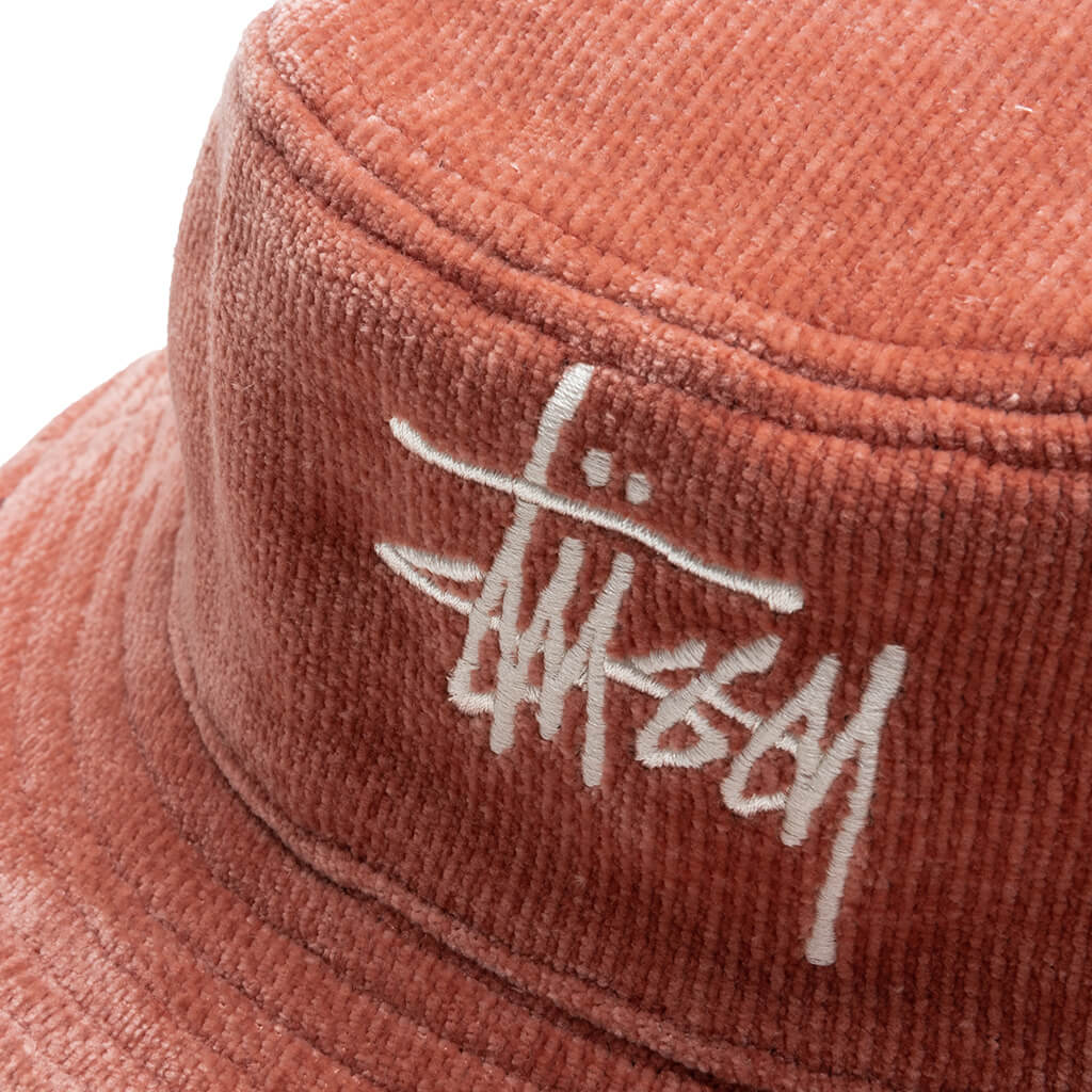 Chenille Big Basic Bucket Hat - Orange