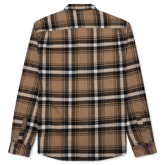 Classic Bailey Plaid L/S Shirt - Brown