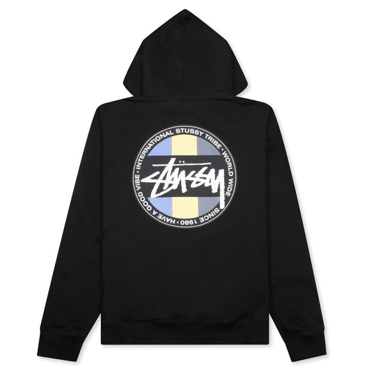 Classic Dot Zip Hoodie - Black