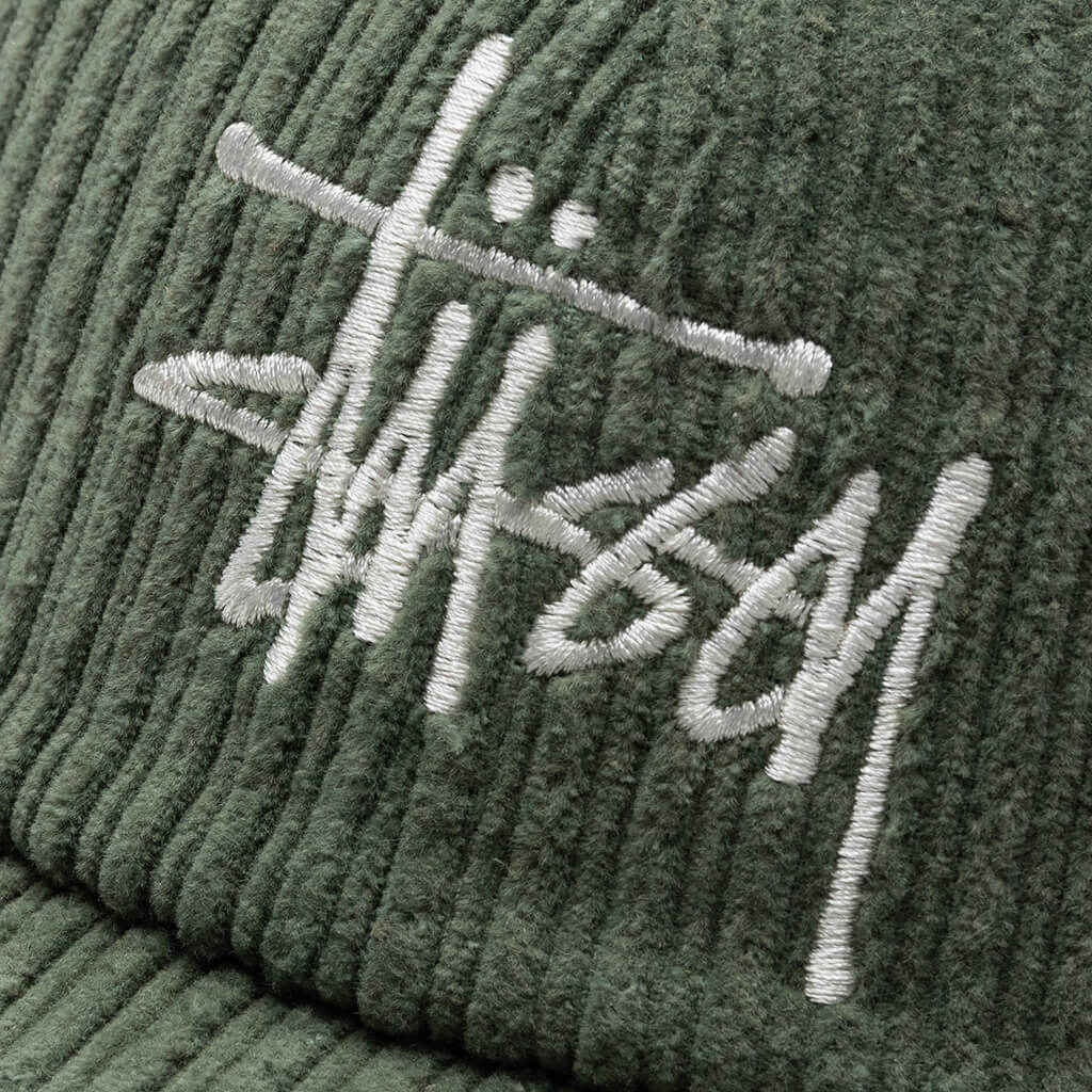 Corduroy Big Logo Low Pro Cap - Olive