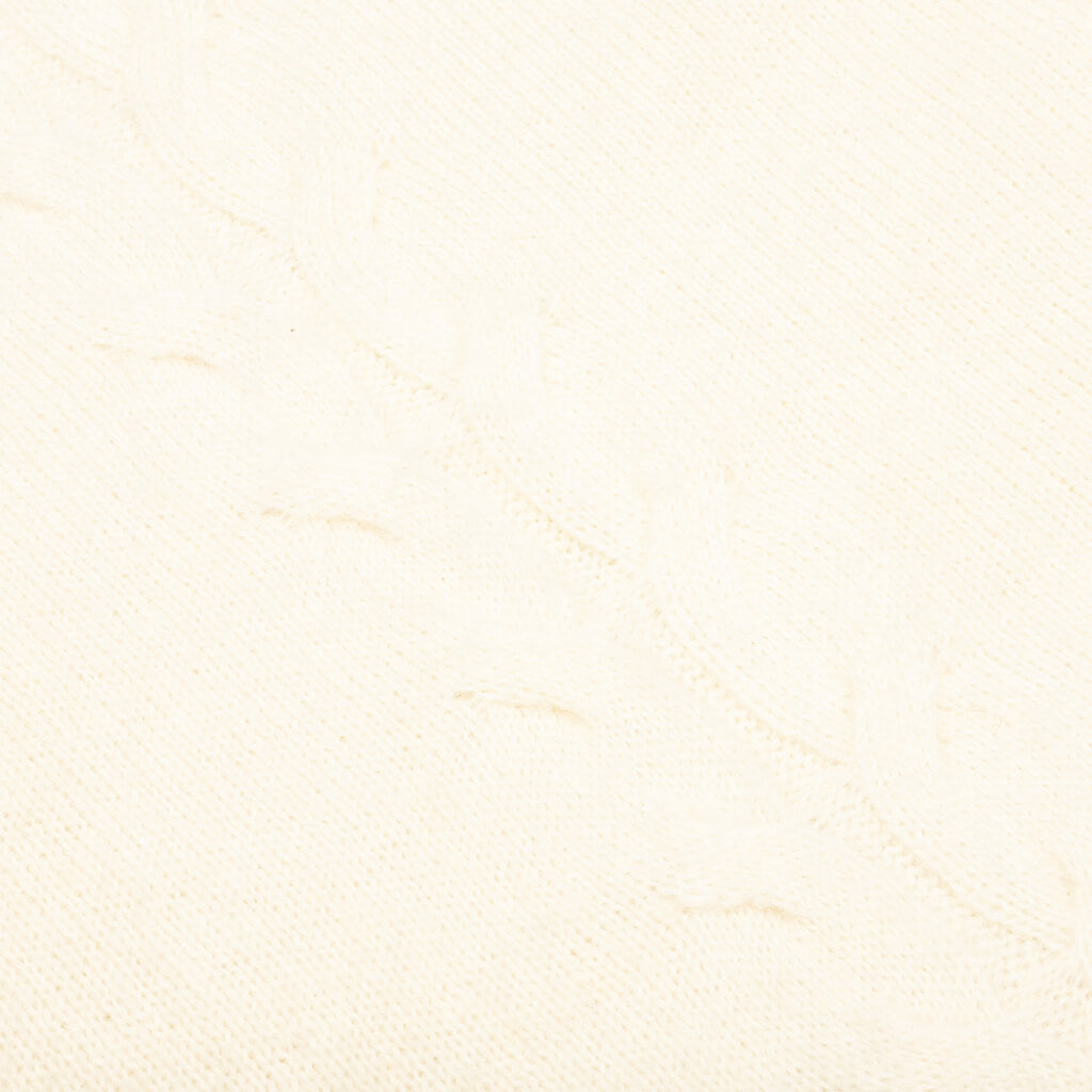 Double Cable Sweater - Natural