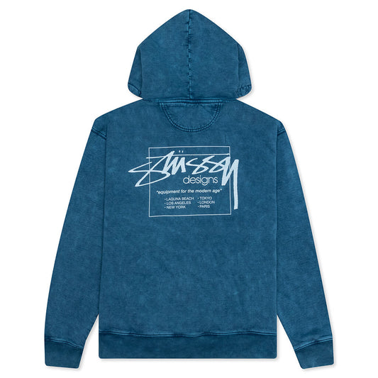 Dyed Designs Hoodie - Blue