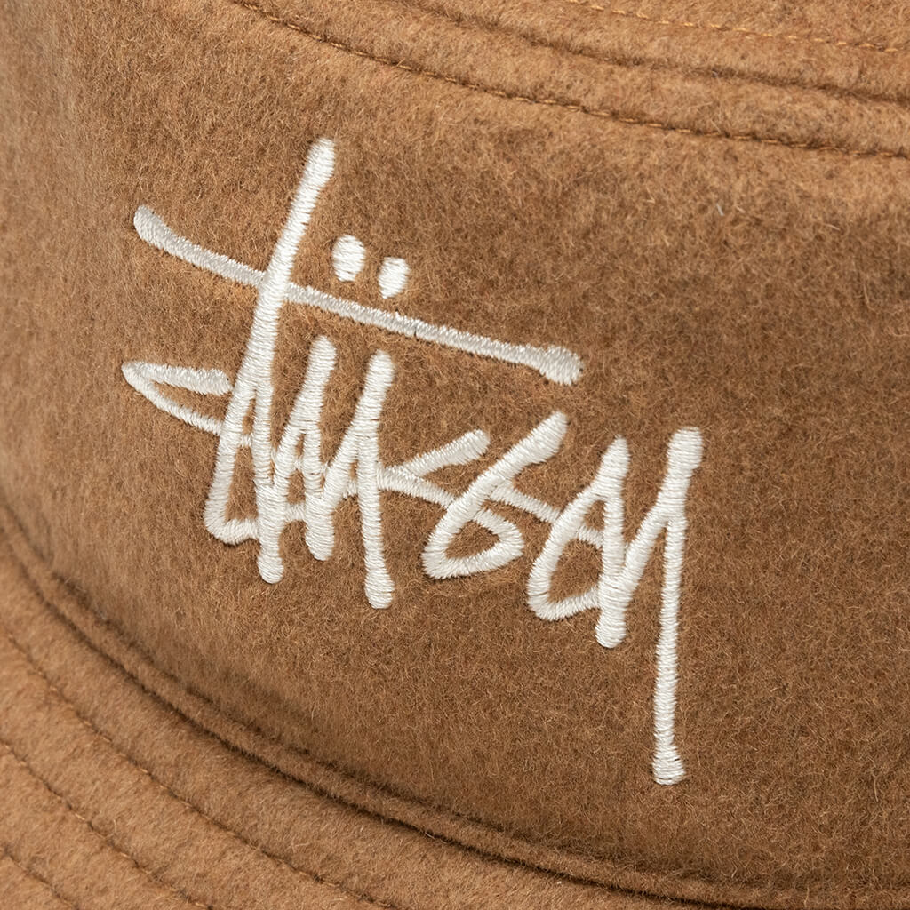 Fuzzy Wool Basic Bucket - Camel