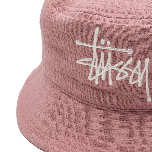 Gauze Cotton Big Logo Bucket - Mauve