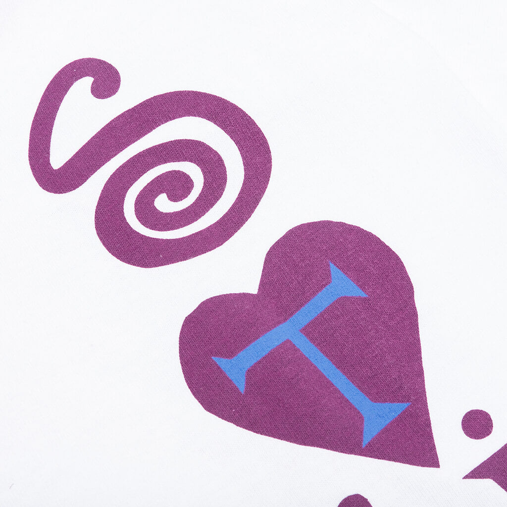 Hearts & Spades L/S Tee - White