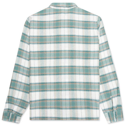 Heritage Plaid Zip L/S Shirt - Green