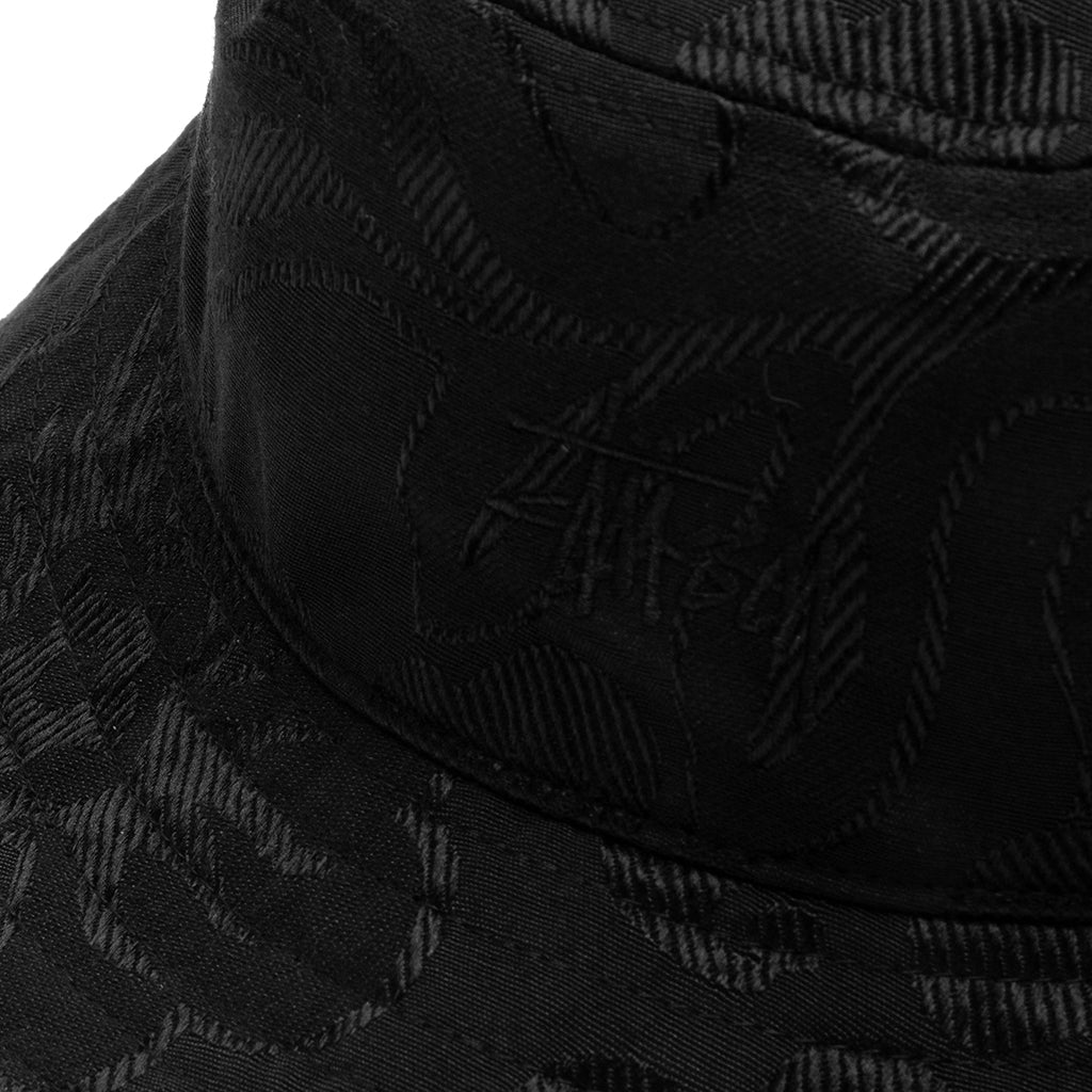 Jacquard Hawaiian Bucket Hat - Black