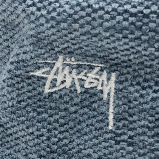 Jute Weave Bucket Hat - Blue