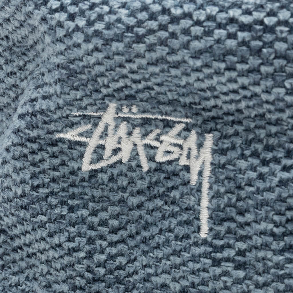 Jute Weave Bucket Hat - Blue
