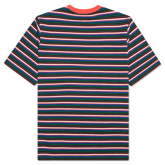 Mini Stripe Crew - Red