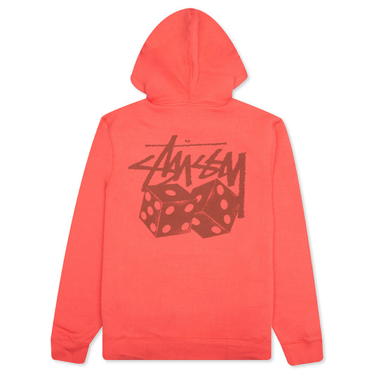 Pair of Dice Hoodie - Pale Red