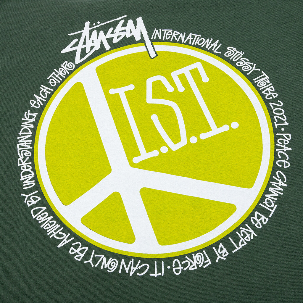 Peace Dot Pigment Dyed Tee - Pine