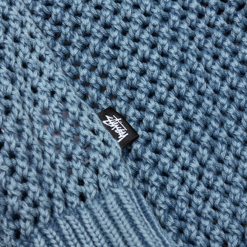 Pigment Dyed Loose Gauge Sweater - Seafoam